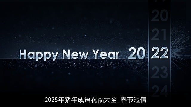 2025年猪年成语祝福大全_春节短信 2025年猪年成语祝福大全_春节短信
