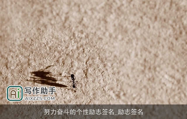 努力奋斗的个性励志签名_励志签名 努力奋斗的个性励志签名_励志签名