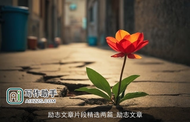 励志文章片段精选两篇_励志文章 励志文章片段精选两篇_励志文章