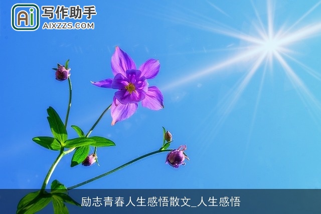 励志青春人生感悟散文_人生感悟 励志青春人生感悟散文_人生感悟