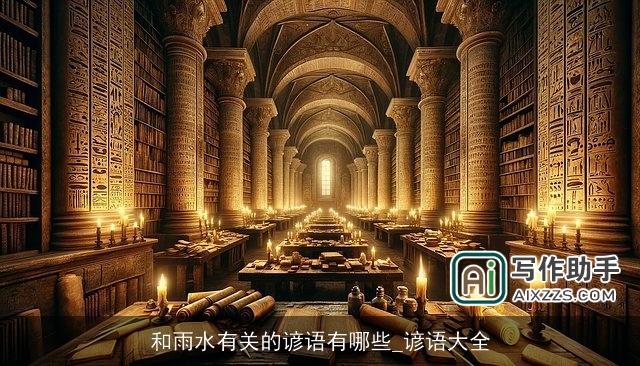 和雨水有关的谚语有哪些_谚语大全 和雨水有关的谚语有哪些_谚语大全