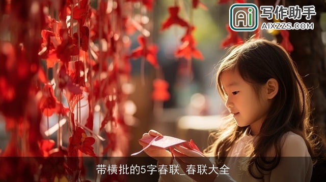 带横批的5字春联_春联大全 带横批的5字春联_春联大全