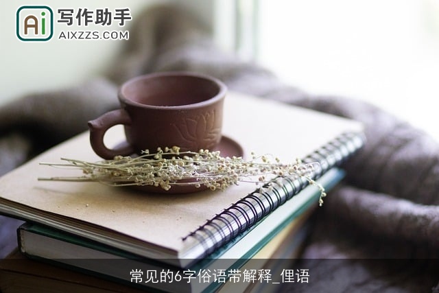 常见的6字俗语带解释_俚语 常见的6字俗语带解释_俚语