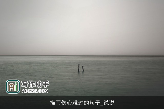 描写伤心难过的句子_说说 描写伤心难过的句子_说说