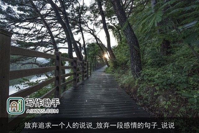 放弃追求一个人的说说_放弃一段感情的句子_说说 放弃追求一个人的说说_放弃一段感情的句子_说说