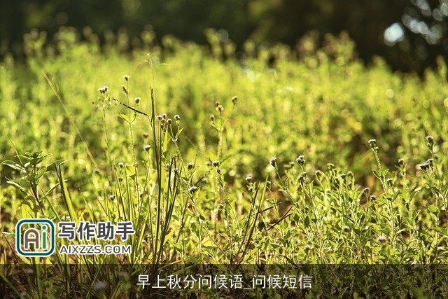 早上秋分问候语_问候短信 早上秋分问候语_问候短信