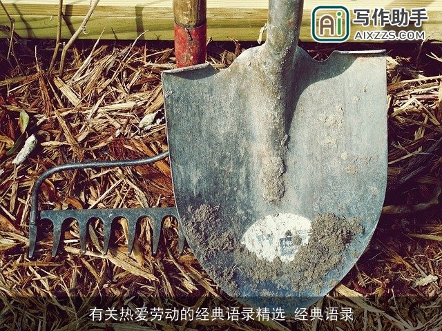 有关热爱劳动的经典语录精选_经典语录 有关热爱劳动的经典语录精选_经典语录