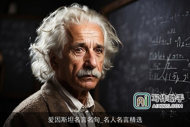 爱因斯坦名言名句_名人名言精选 爱因斯坦名言名句_名人名言精选