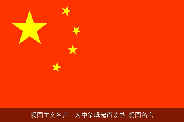 爱国主义名言:为中华崛起而读书_爱国名言 爱国主义名言:为中华崛起而读书_爱国名言