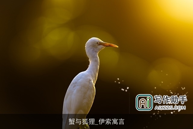 蟹与狐狸_伊索寓言 蟹与狐狸_伊索寓言