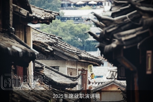 2025主席就职演讲稿 2025主席就职演讲稿