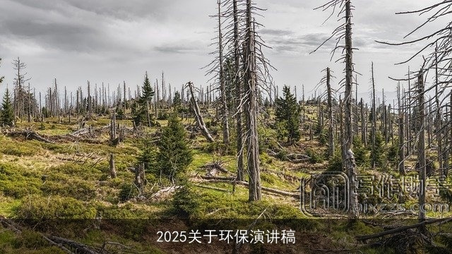 2025关于环保演讲稿 2025关于环保演讲稿