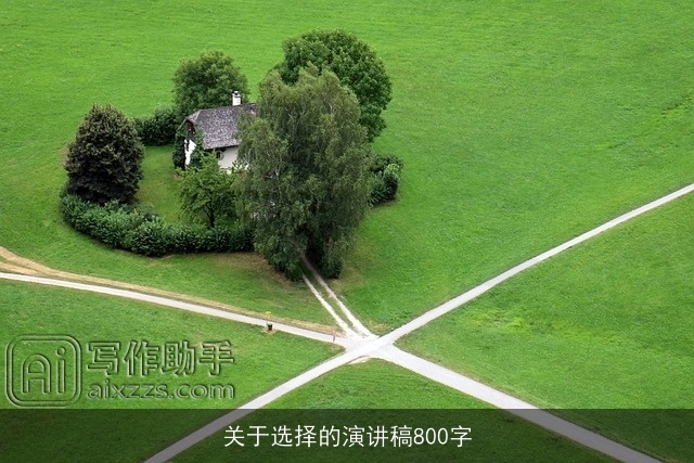 关于选择的演讲稿800字 关于选择的演讲稿800字