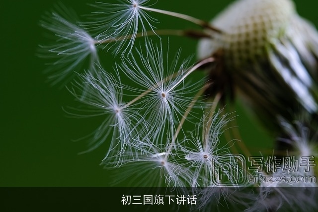 初三国旗下讲话 初三国旗下讲话