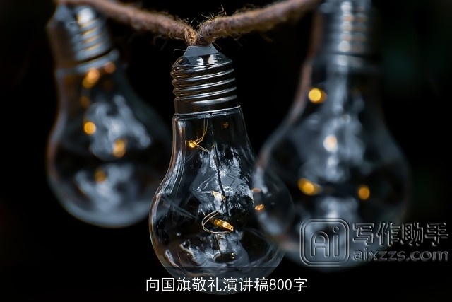 向国旗敬礼演讲稿800字 向国旗敬礼演讲稿800字