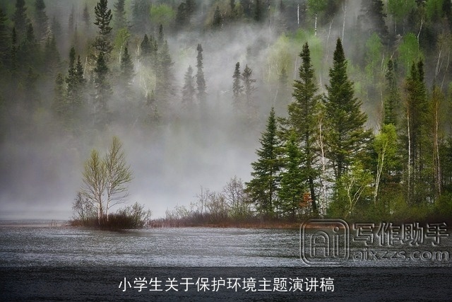 小学生关于保护环境主题演讲稿 小学生关于保护环境主题演讲稿