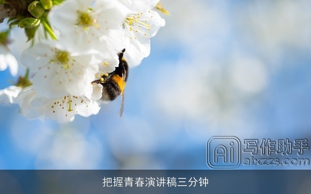 把握青春演讲稿三分钟 把握青春演讲稿三分钟