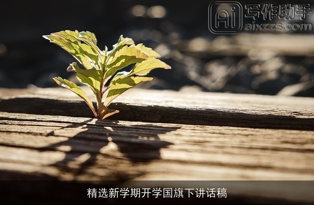 精选新学期开学国旗下讲话稿 精选新学期开学国旗下讲话稿