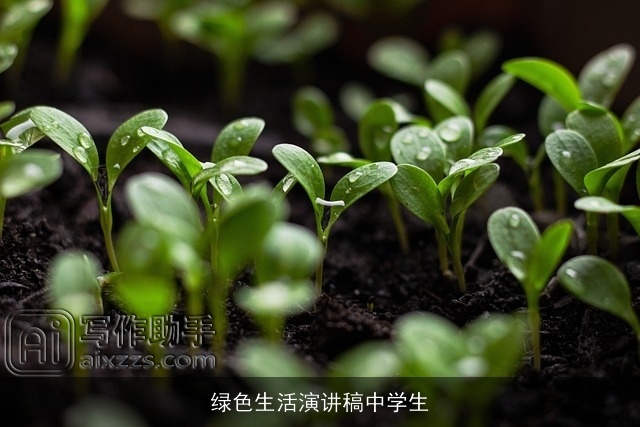 绿色生活演讲稿中学生 绿色生活演讲稿中学生
