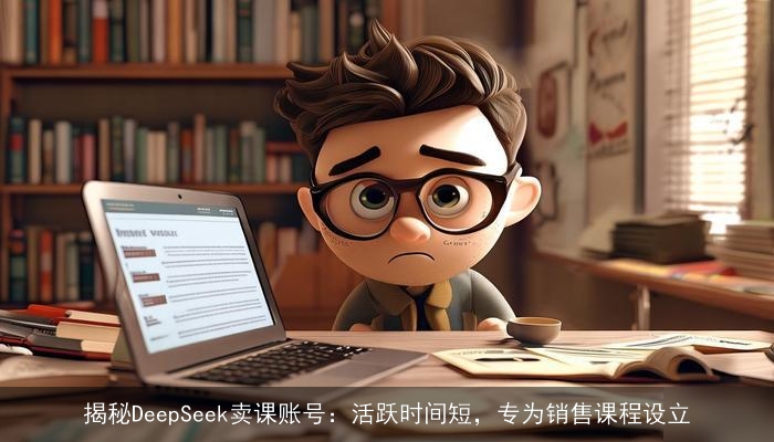 揭秘DeepSeek卖课账号:活跃时间短,专为销售课程设立 揭秘DeepSeek卖课账号:活跃时间短,专为销售课程设立