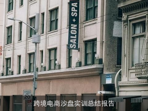 跨境电商沙盘实训总结报告