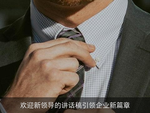 欢迎新领导的讲话稿引领企业新篇章