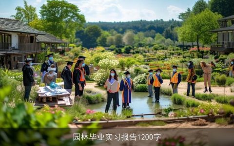 园林毕业实习报告1200字