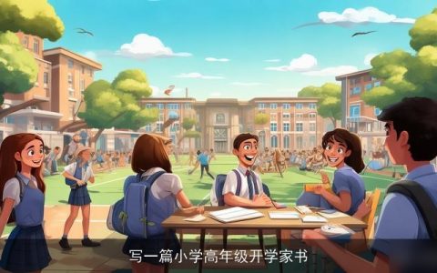 写一篇小学高年级开学家书