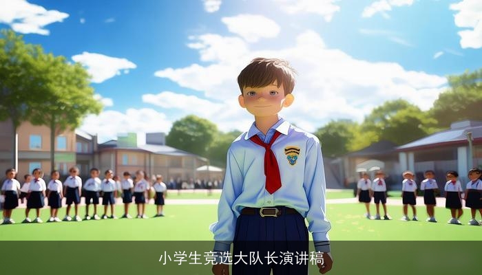 小学生竞选大队长演讲稿