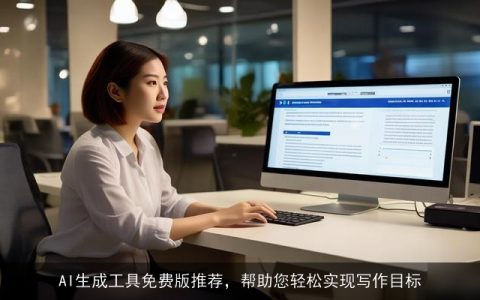 AI生成工具免费版推荐，帮助您轻松实现写作目标