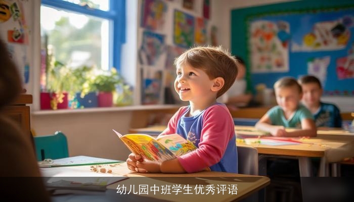 幼儿园中班学生优秀评语