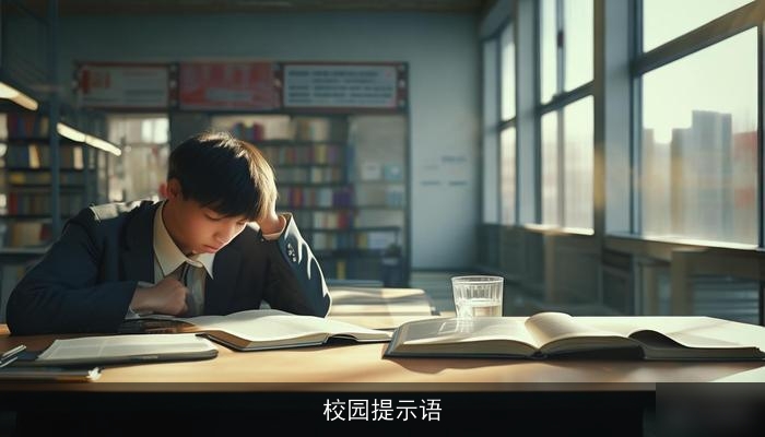 校园提示语