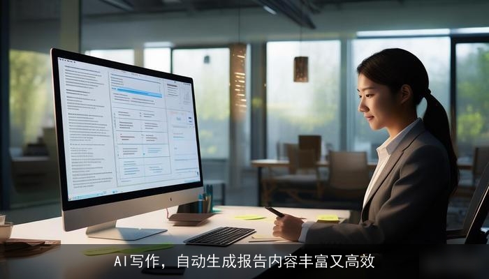 AI写作，自动生成报告内容丰富又高效