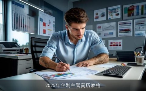 2025年企划主管简历表格