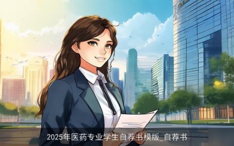 2025年医药专业学生自荐书模版_自荐书