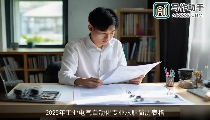 2025年工业电气自动化专业求职简历表格