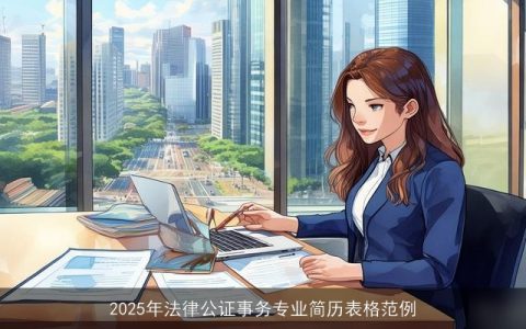 2025年法律公证事务专业简历表格范例