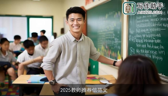 2025教师推荐信范文