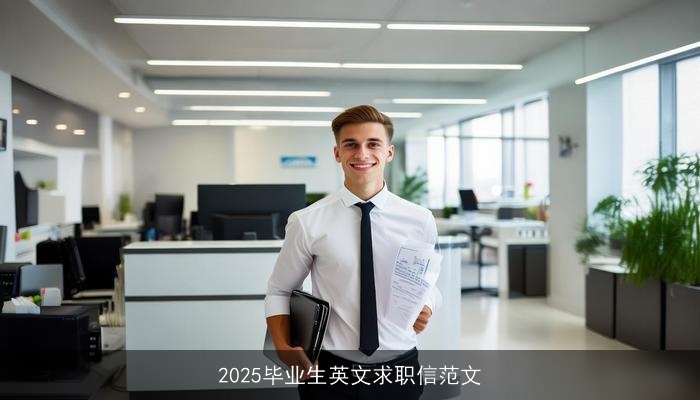 2025毕业生英文求职信范文