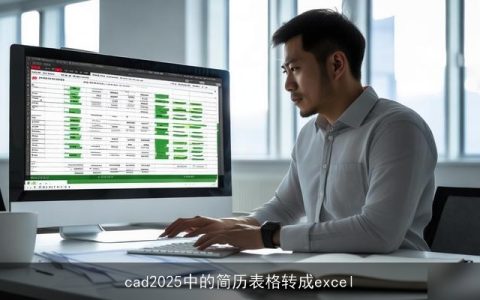 cad2025中的简历表格转成excel