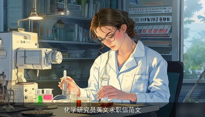 化学研究员英文求职信范文