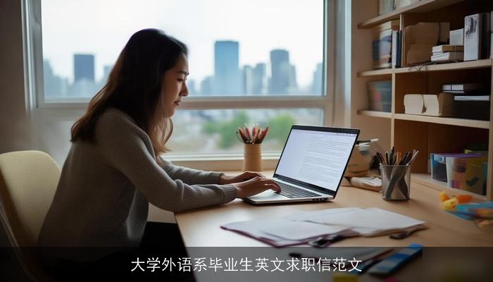 大学外语系毕业生英文求职信范文