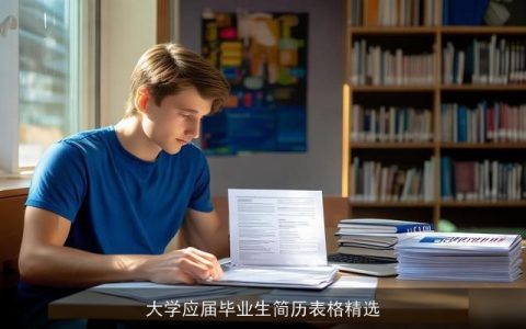 大学应届毕业生简历表格精选