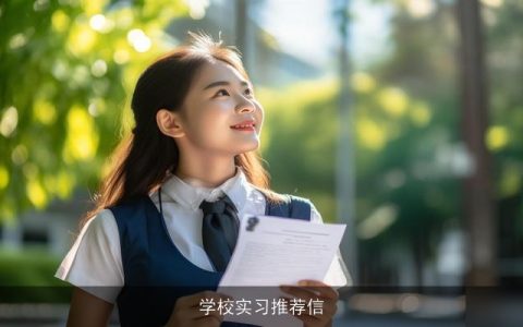 学校实习推荐信