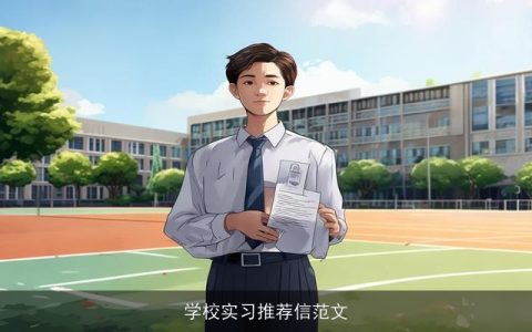 学校实习推荐信范文