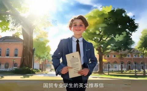 国贸专业学生的英文推荐信