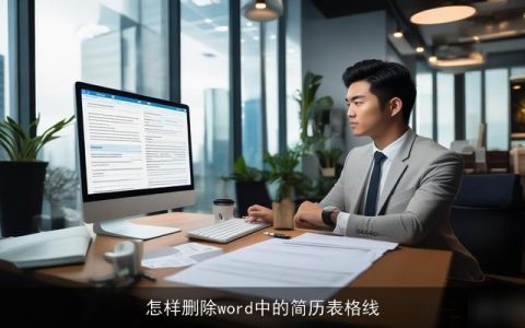 怎样删除word中的简历表格线