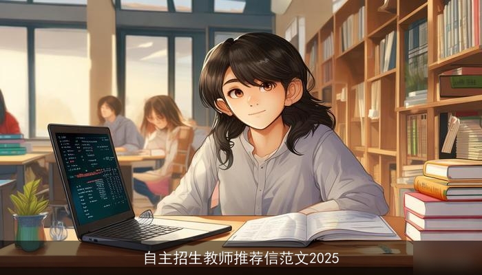 自主招生教师推荐信范文2025