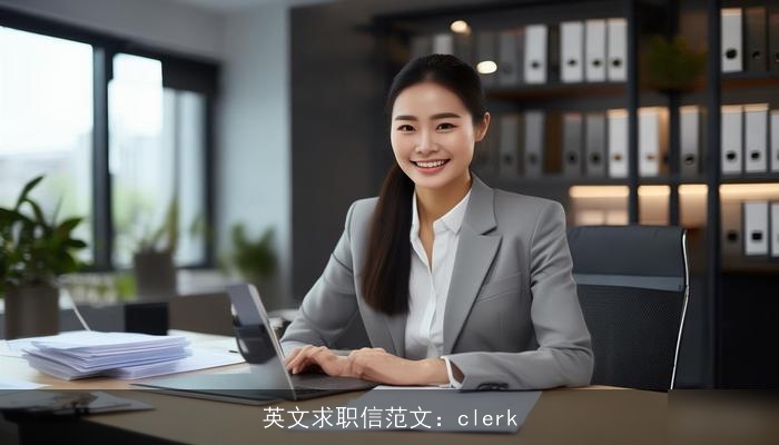 英文求职信范文：clerk