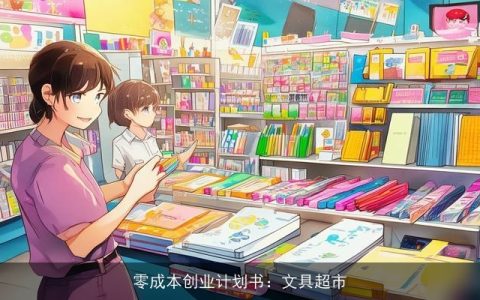 零成本创业计划书：文具超市